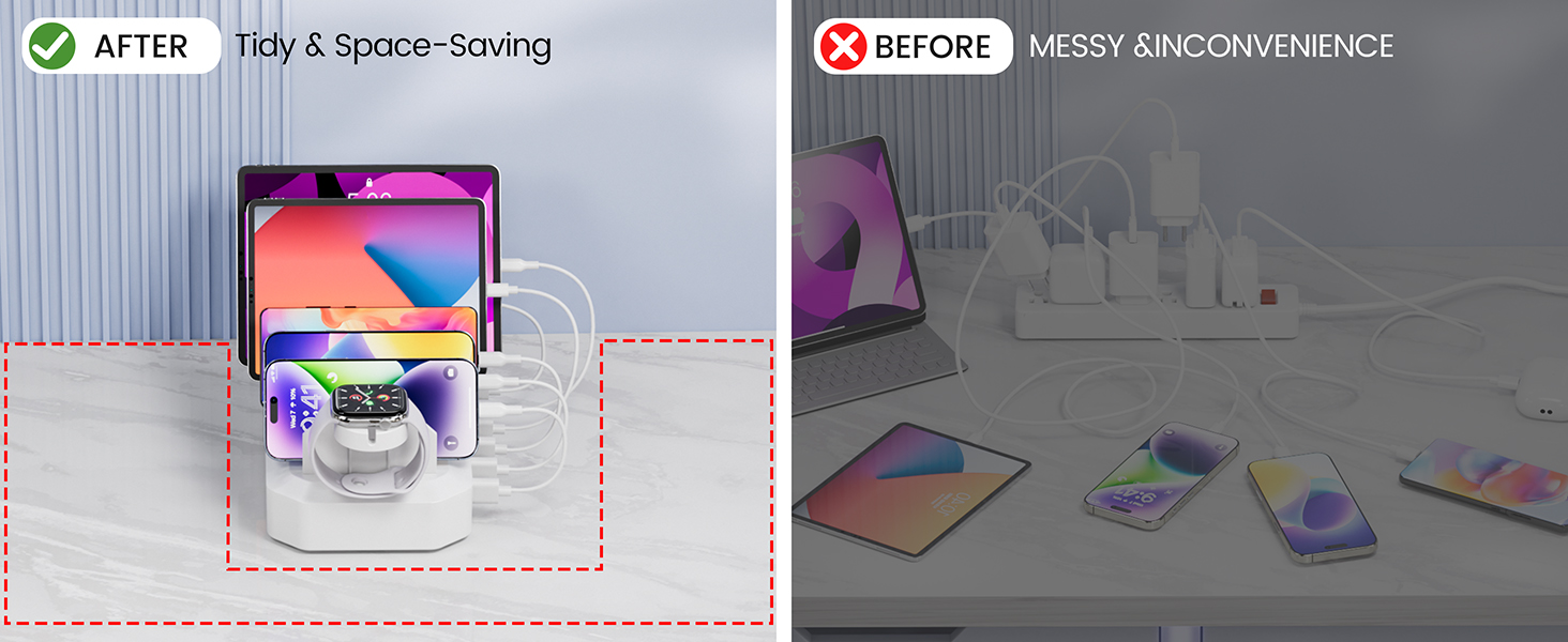 fast charging station for multiple device