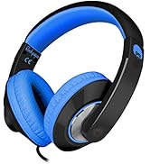 Rockpapa Comfort+ Wired Kids Headphones with Microphone and Volume Control, Lightweight Boys Girl...
