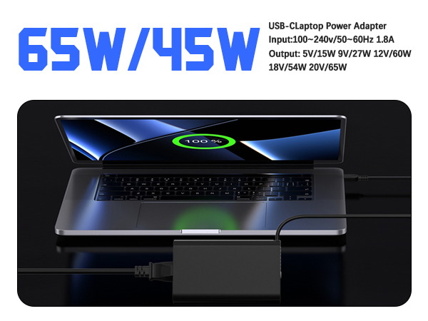 65w lenovo laptop charger usb c