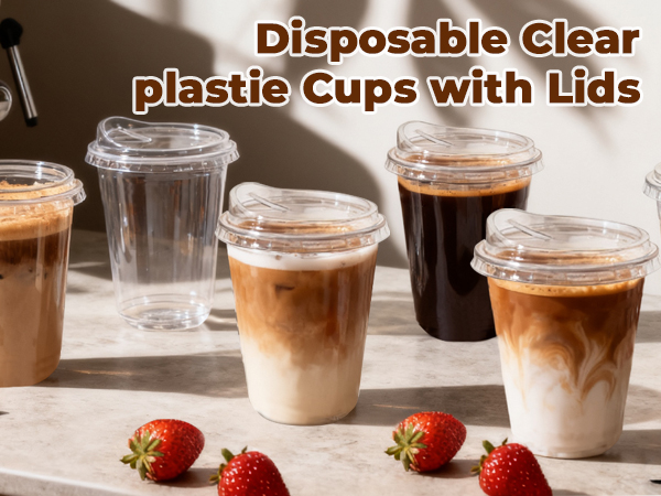 16 oz Iced Coffee Cups With Lids