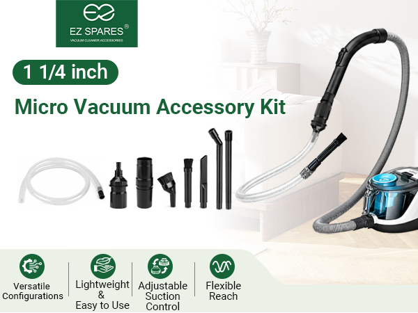 Crevice Attachment Kit for vacuum