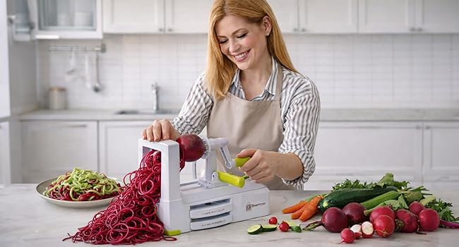 spiralizer ultimate 7 blade vegetable slicer sprilazer veggie spiral slicer spirilazier