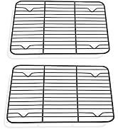 P&P CHEF Cooling Baking Rack Pack of 2, Stainless Steel Cooling Racks for Cooking Baking Roasting...