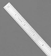 Pacific Arc Stainless Steel Ruler Inch and Metric, with 32nd and 64th Graduations, 6 Inches
