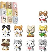 QISHOUTING 9 Packs Mini Dogs Building Blocks for Kids 6 7 8 9 Years Old, 9 Styles Small Cute Dog ...