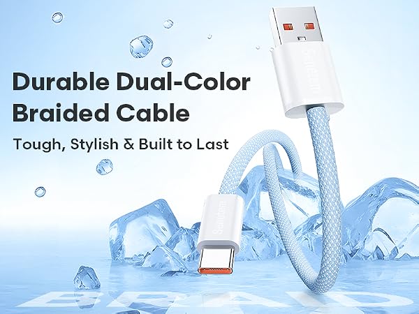 Durable Dual-Color Braided Cable Tough, Stylish & Built to Last 2