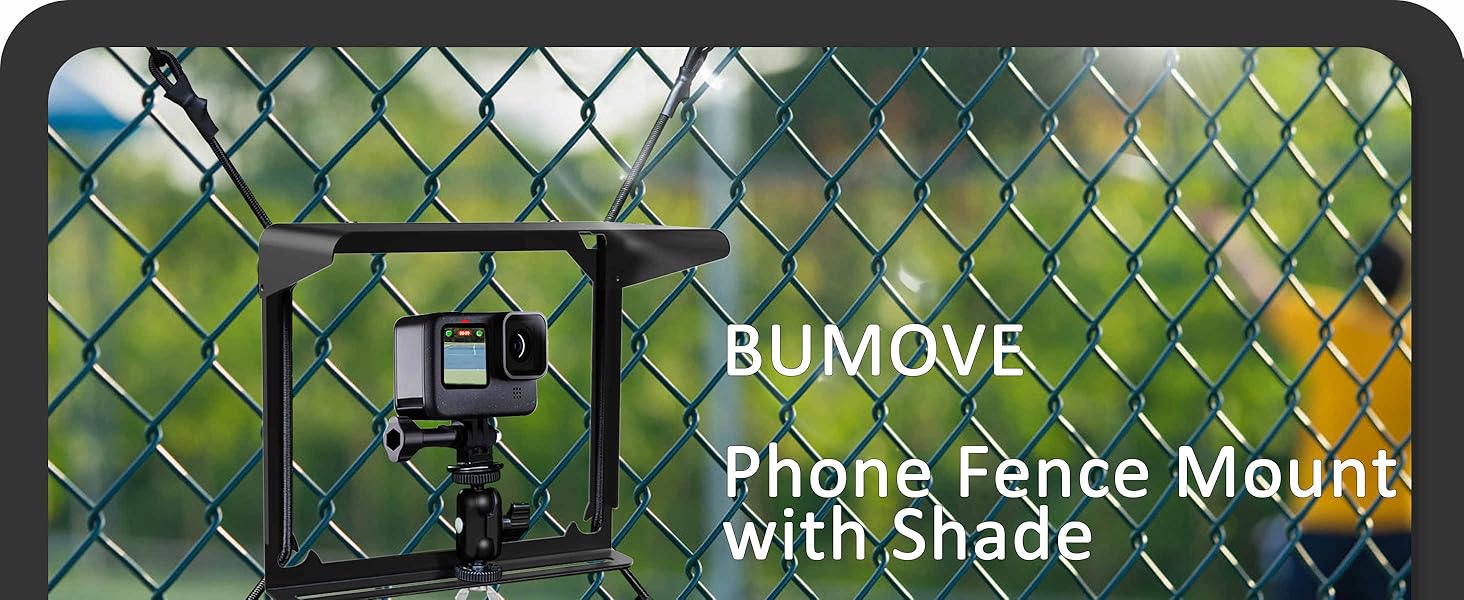 phone fence mount witn shade