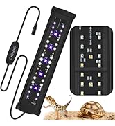 20.0 UVB LED Reptile Light 15W with Dimming & Timer, UVB Light for Reptiles Adjustable 6 Mode, LE...