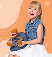 Naturally kids backpack with stuffed toys for kids 2-4