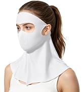 UPF 50+ UV Face Mask with Neck Coverage, Sun Mask & Face Cover for Sun Protection - Breathable fo...
