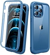 Miracase Designed for iPhone 12 Pro Max Case, Full Body Rugged Case with Built-in Touch Sensitive...