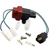 Shkalacar Fuel Cut Off Switch Set, Push Button Actuator, Automatic Operation, Black