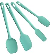 ChefAide 4 Pieces Silicone Spatula Set, Food Grade Rubber Spatula, Upgrade Strong Handle with Erg...