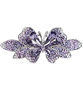 Sankuwen Crystal Rhinestones Hair Barrette French Hair for Women Small Hairpin for Mom Butterfly ...