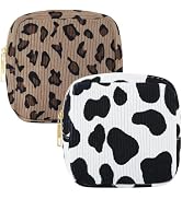 Lestp 2Pcs Small Makeup Pouch Period Bag Mini Makeup Bag for Women Teens Cute Sanitary Napkin Sto...