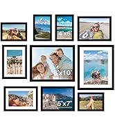 FIXSMITH 10 Pack Picture Frames Collage Wall Decor for Mounting or Tabletop Display, Gallery Wall...