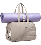 CAMTOP Gym Bag for Women with Yoga Mat Holder, Small Duffle Bag 16 Inches Personal Item Travel Ba...