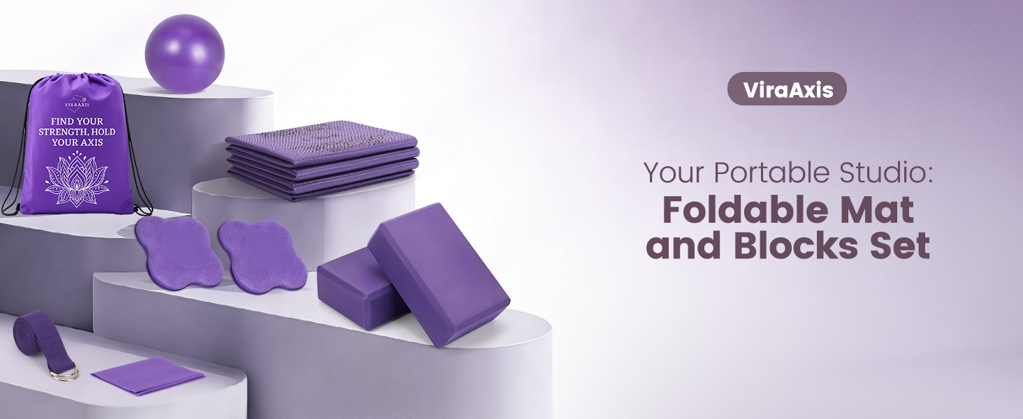 All-in-One Yoga Kit: Complete set for yoga & Pilates. Everything you need to start your journey.