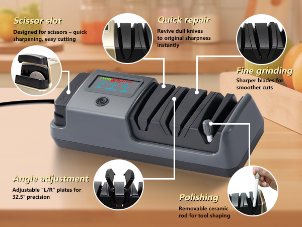 electric knife sharpeners for kitchen knives electric knife sharpener for all knives