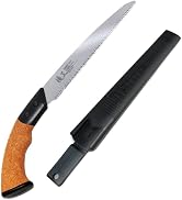 KAKURI Japanese Pruning Saw with Sheath 8.2" Made in JAPAN, Japanese Hand Pull Saw for Gardening ...