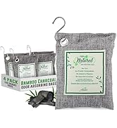 Air Purifier Bags with Bamboo Activated Charcoal (Purifying Pack of 4) | Natural Air Freshener De...