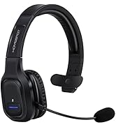 HomeSpot JM100 Trucker Bluetooth Headset with AI Noise Canceling, Wireless Headset with Rotatable...
