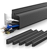 YECAYE 6X15.7in Cable Management, Cord Organizer,Easy Install Self-Adhesive Cord Hider, Cable Org...