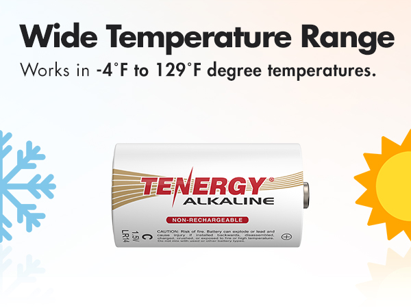 Reliable C power for -4F to 129F degrees