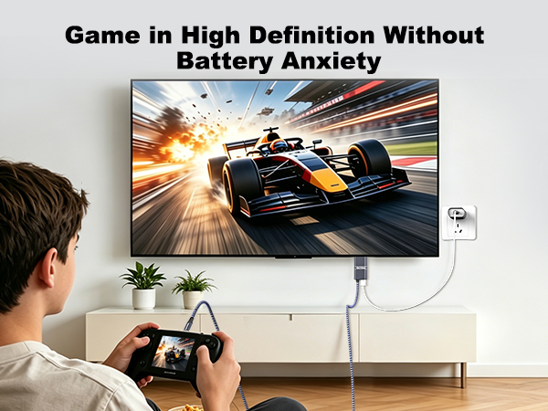 USB C to HDMI Cable Adapter with 240W PD Fast Charging Port,8K@60HZ,4K@120Hz,Thunderbolt 5/4/3