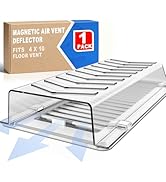 Air & Heat Deflector for Vents, One-Piece Snap-Lock Sideways Vent Redirectorfor Wall, Floor Vents...