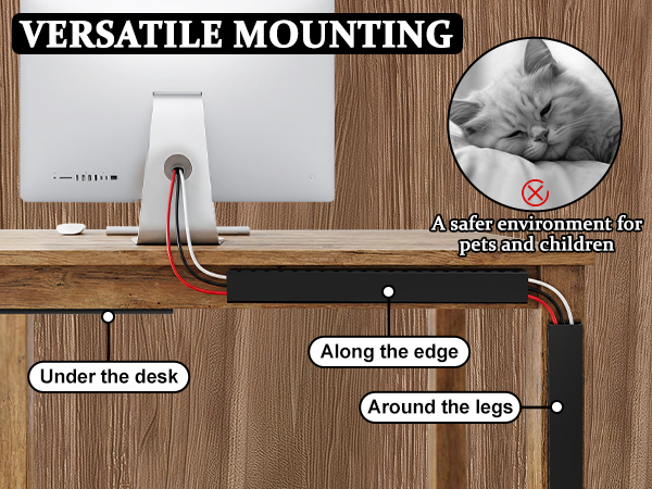 Cable Raceway Wire Covers Under Desk Cable Management