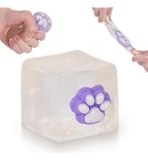 Ssqauvig Cat Paw Ice Cube Squishy,Medium 1.98 Inch Stress Cube Squeeze Toy,Soft Slow Rebound Squi...