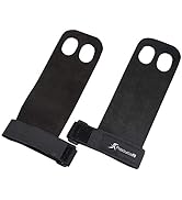 ProsourceFit Gymnastics Hand Grips PU Leather Pair for Crossfit Gym, Pull-Ups, Weight Lifting, an...
