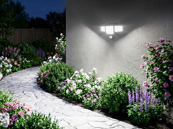 Garden Pathway & Walkway Motion-sensing brightness for steps, gentle all-night glow for guidance