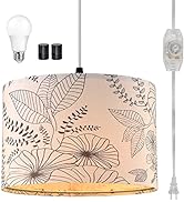 CINSARY Plug in Pendant Light, Hanging Light with Plug in Cord with Dimmable Switch, Hanging Lamp...