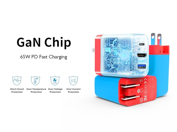 Mirabox 3-in-1 Switch Dock: Compact, GaN chipset for smart protection, perfect for travel.
