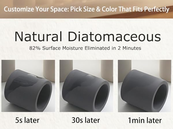 Natural Diatomaceous 82% Surface Moisture Eliminated in 2 Minutes