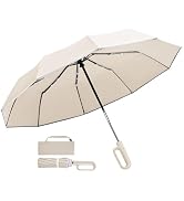 TradMall Travel Umbrella, 280T Fabric Windproof Automatic Portable Compact Folding Umbrellas for ...