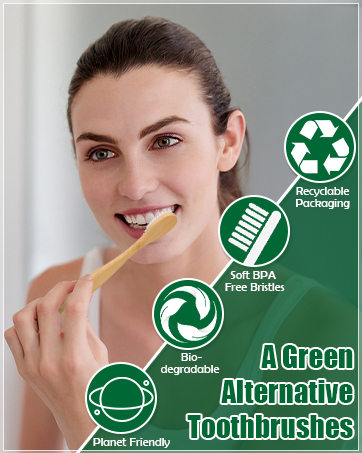Bamboo Toothbrushes for Adult