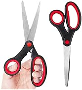 Left Handed Scissors for Kids Student, 8 Inch Lefty Scissors Bluk for Adults, All Purpose Sharp B...