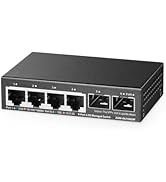 Binardat 4 Port 2.5G Web Managed Switch with 2x10G SFP+ Slot, Ultra-Mini Size, Support Trunk/LACP...