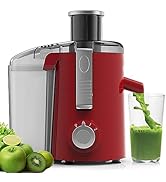 SiFENE Compact Centrifugal Juicer Machines, 3-Speed Control Fruit and Vegetable Juicer Maker with...