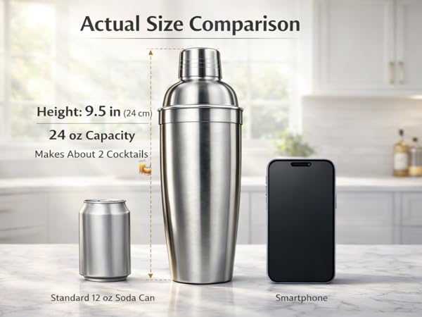 Good home-use cocktail shaker.