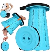 Fishboy Upgraded Collapsible Stool for Adults,Portable Retractable Folding Telescoping Foldable C...