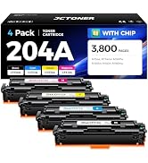 204A Toner Cartridge 4-Pack High Yield Replacement for HP 204A 204X CF510A CF511A CF512A CF513A C...