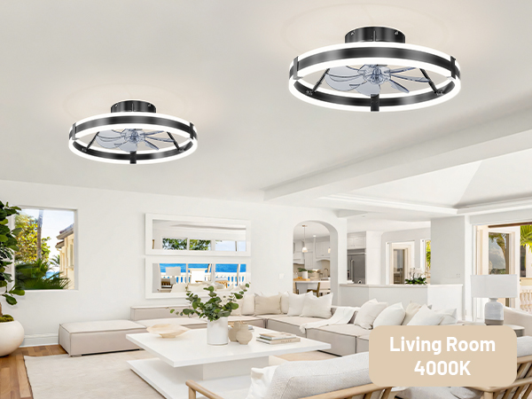 bedroom ceiling fan low profile
