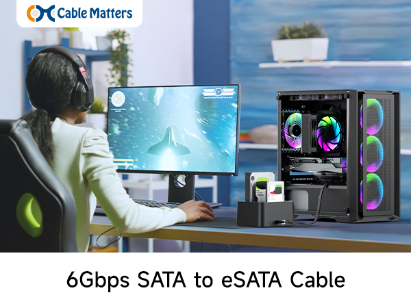 6 Gbps Shielded eSATA Cable