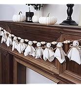 DR.DUDU Halloween Garland Ghost Decor - 4FT Cute Ghost Banner for Indoor Wall, Mantel, Home, Bedr...