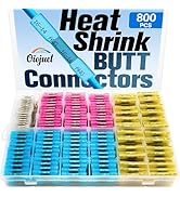 Heat Shrink Butt Connectors Kit - Waterproof Wire Connectors for Wiring - Electrical Connectors K...