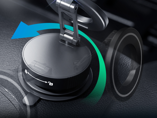 vacuum magnet phone holder